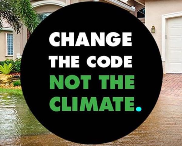 针对比特币的“改变代码而不是气候”运动海报。