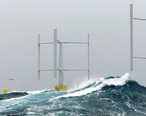 海洋上的风力涡轮机